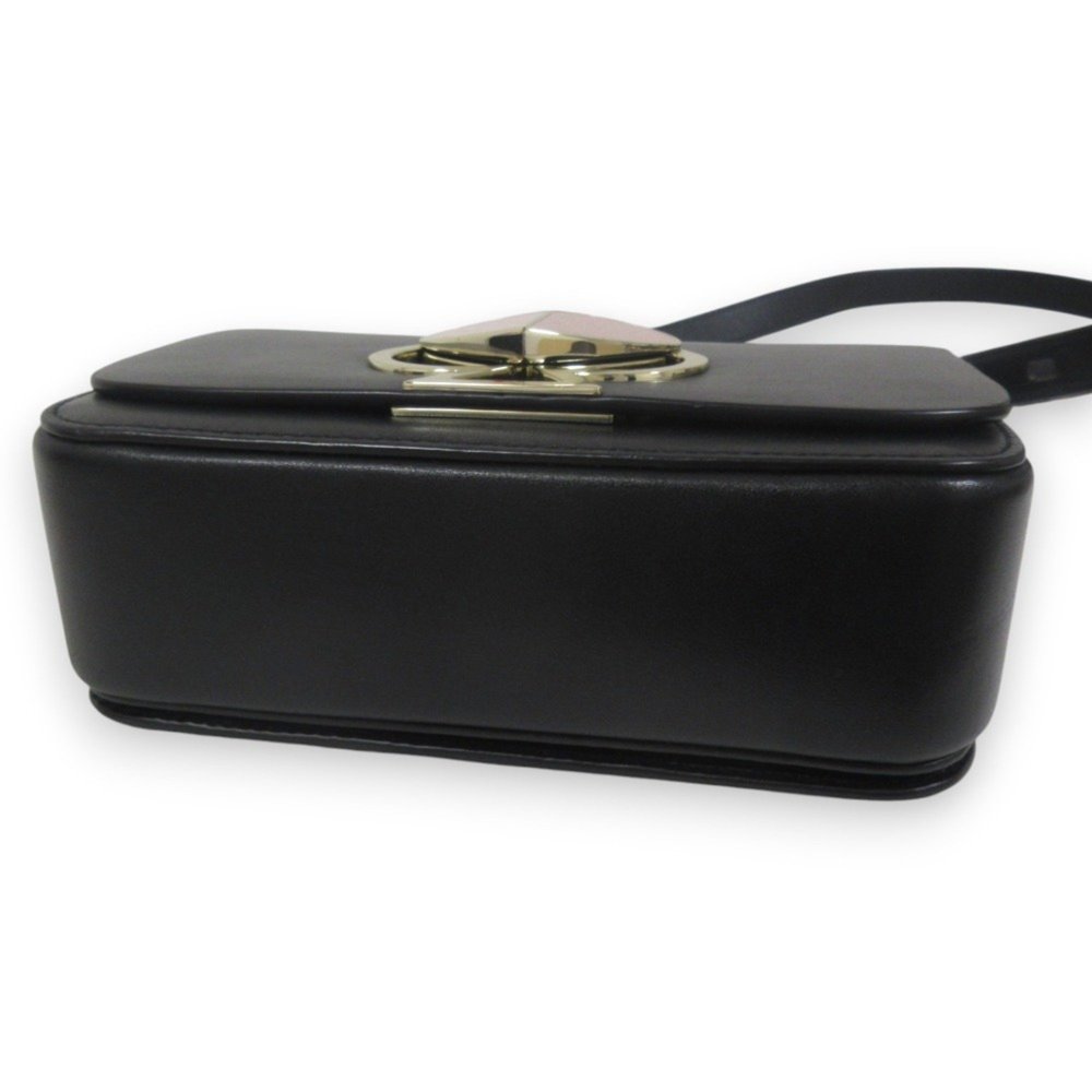 Kate Spade NEW YORK Nicola Heart Motif Leather Shoulder Bag PXRUA245 Black - Picture 7 of 10